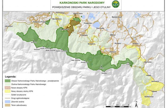 karkonoski park narodowy - poszerzenie granic