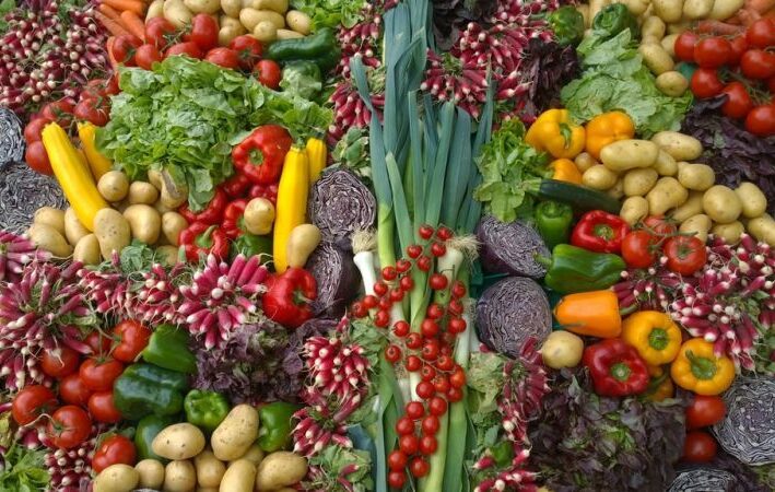 zdrowa żywność - kolorowe warzywa