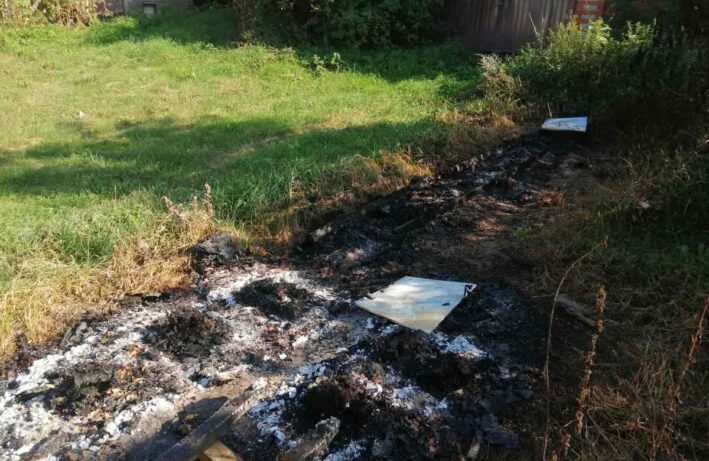 Podpalenie uli z Pasieki Dziadka